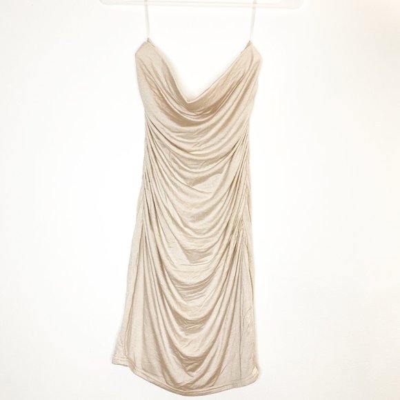 Strapless Rouched Bodycon Dress - Picture 1 of 2